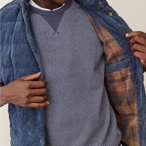 Palisades Cord Puffer Vest - Navy